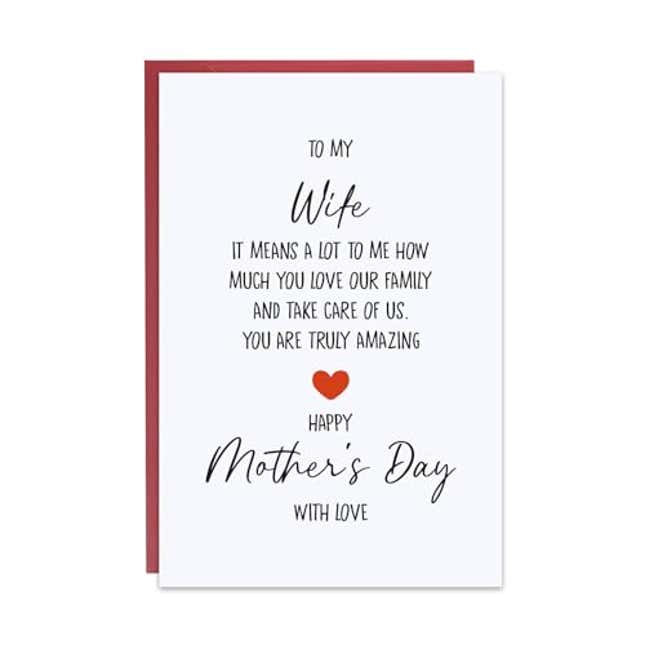 Image for article titled Ithmahco Mothers Day Card from Husband, Now 13% Off