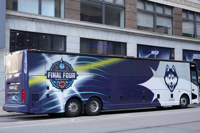 Der Mannschaftsbus der UConn Huskies (Aktenfoto).