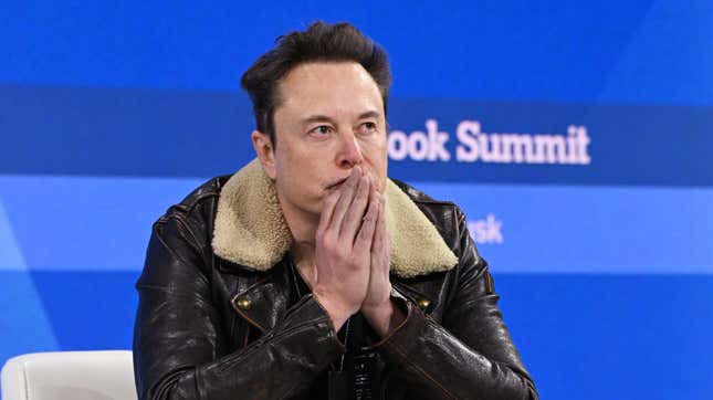 Elon Musk speaks onstage during The New York Times Dealbook Summit 2023.