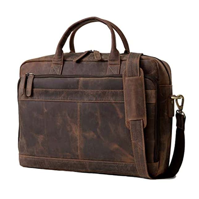 18 Inch Vintage Handmade Leather Travel Messenger Office Crossbody Bag ...