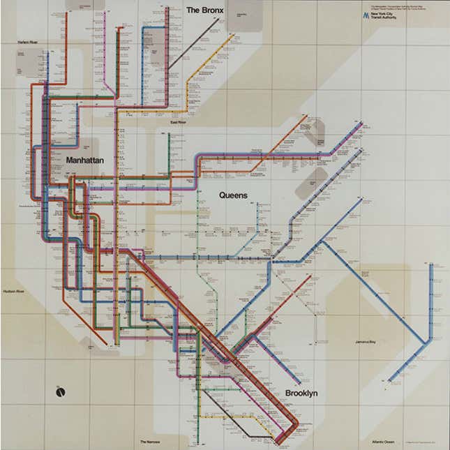 Massimo Vignelli’s map, 1972