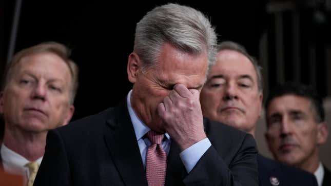 Image for article titled Kevin McCarthy Being Ousted Proves Republicans Ruin Everything—Including Their Own Party