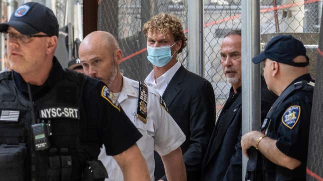 Daniel Penny leaves Manhattan Criminal Court on Friday, May. 12, 2023, in New York. Penny, 24, a U.S. Marine Corps veteran, appeared in court hours after turning himself in at a police station after prosecutors said they were charging him in connection with the May 1 death of Jordan Neely.