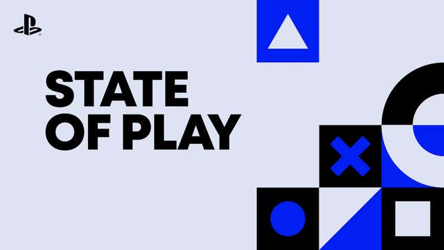 A Sony State of Play logo is displayed. 