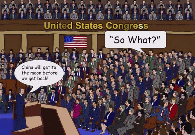 Image for article titled The case for sending US companies back to the moon, explained in cartoons