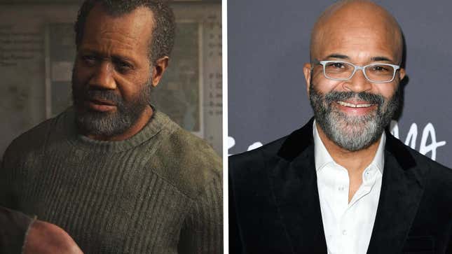 A picture of Isaac and a picture of Jeffrey Wright.