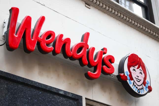 Wendy’s restaurant in New York.