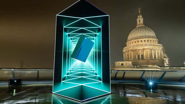 Microsoft threw up a holographic installation to launch the Xbox Series X in the U.K in November 2020.