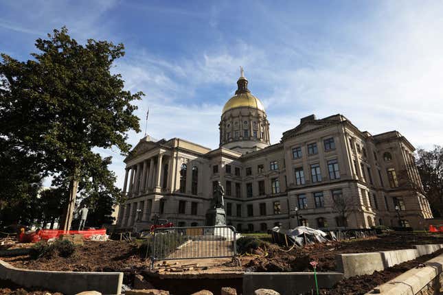 The Georgia State Capitol is seen on January 06, 2021, in Atlanta, Georgia.