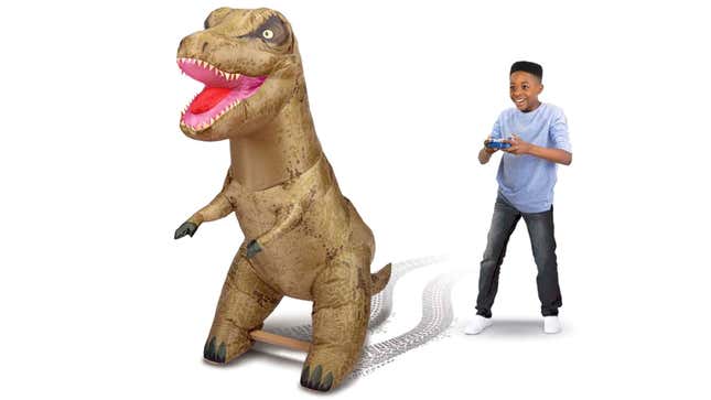 Image for article titled I Guess I Need This 6-Foot Inflatable RC T. Rex