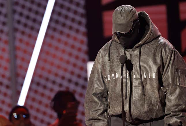 Kanye West onstage during the 2022 BET Awards at Microsoft Theater on June 26, 2022 in Los Angeles, California.