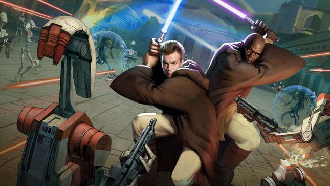 Image for article titled Star Wars Jedi Power Battles Is A Perfect Remaster Of A Bad Game