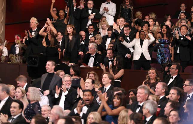 Confusion, delight and shock in the audience.