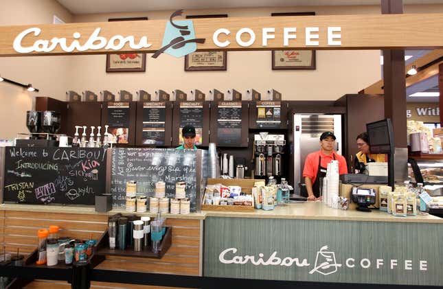 Caribou Coffee in Houston. 