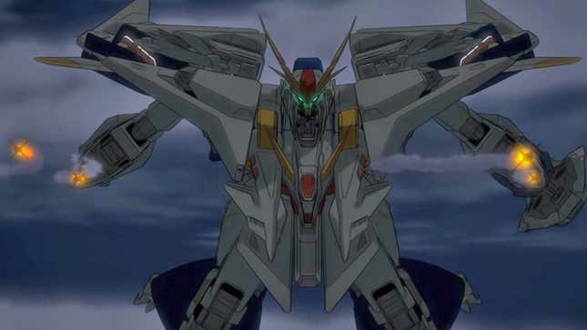 Hathaway Noa pilots the RX-105 Xi Gundam in the Latest Mobile Suit Gundam movie, Hathaway's Flash.