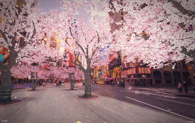 Image for article titled Make cherry blossom trees magically appear in your neighborhood