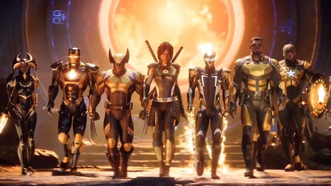 The characters in Marvel: Midnight Suns, the new tactics game by the makers of XCOM.