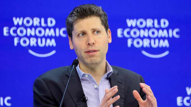 Sam Altman, CEO of OpenAI, attends the 54th annual meeting of the World Economic Forum, in Davos, Switzerland, January 18, 2024