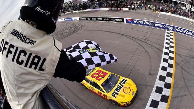 Joey Logano Wins First NASCAR Cup Series Race At Gateway