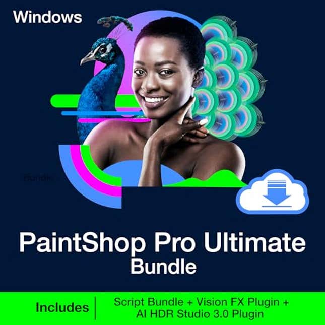 Image for article titled PaintShop Pro Ultimate Bundle 2023 | Powerful Photo Editing &amp; Graphic Design Software + Creative Suite | Exclusive Plugins | Time-saving Scripts [PC Download], Now 90.54% Off