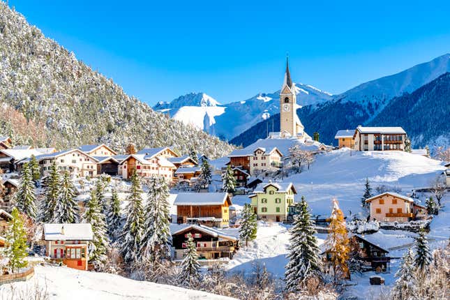 Image for article titled Look inside Davos: The Swiss ski town hosting the world&#39;s elite