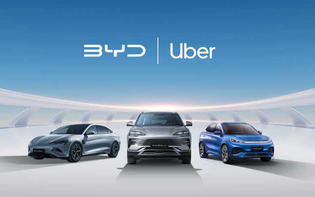 Uber is teaming up with BYD to expand electric vehicle adoption and work on autonomous driving. 