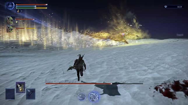 A player races towards Fulghor.