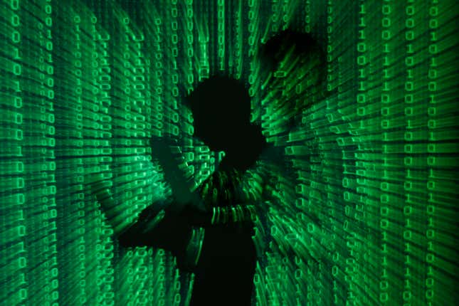 Image for article titled Computer hacking is the biggest story in the world now—too bad all the photos are so weird