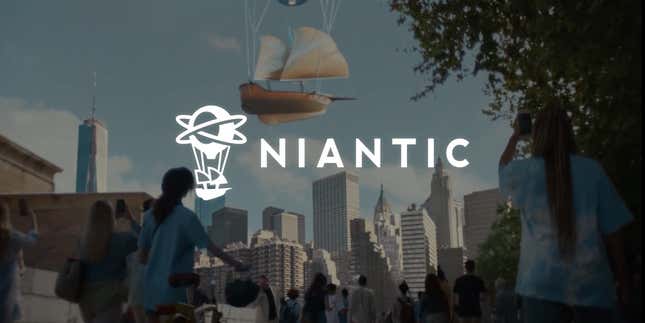 The Niantic logo is shown over a city.