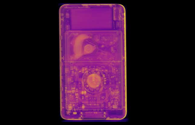 Image for article titled Here&#39;s What the Furby and Other Gadgets Look Like in a CT Scanner
