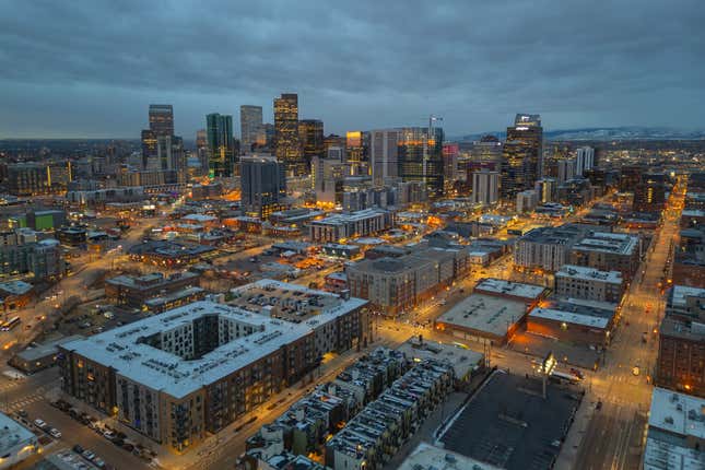 The city of Denver, Colorado.