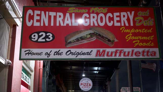 New Orelans Muffuletta sign