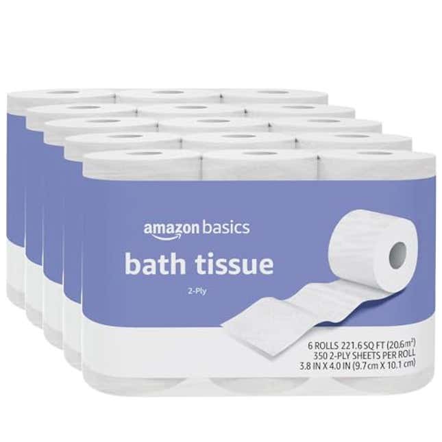 Image for article titled Amazon Basics 2-Ply Toilet Paper, Now 10% Off