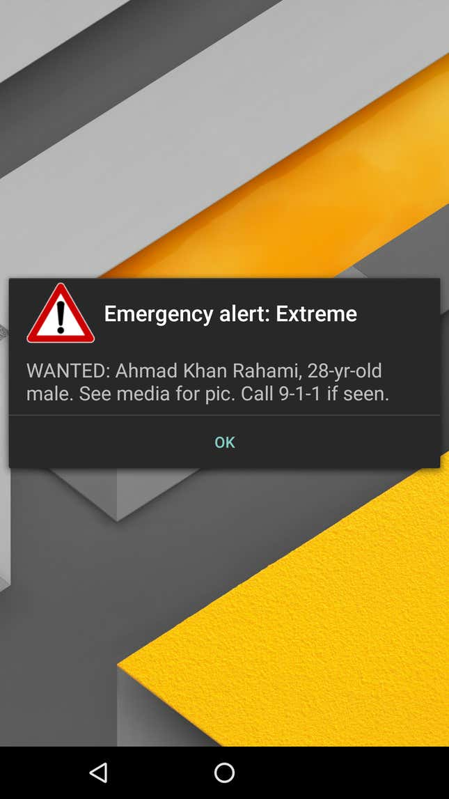 emergency alert new york