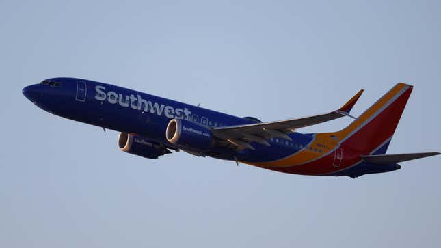 A Southwest Airlines plane