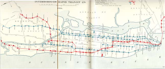 IRT map, 1904