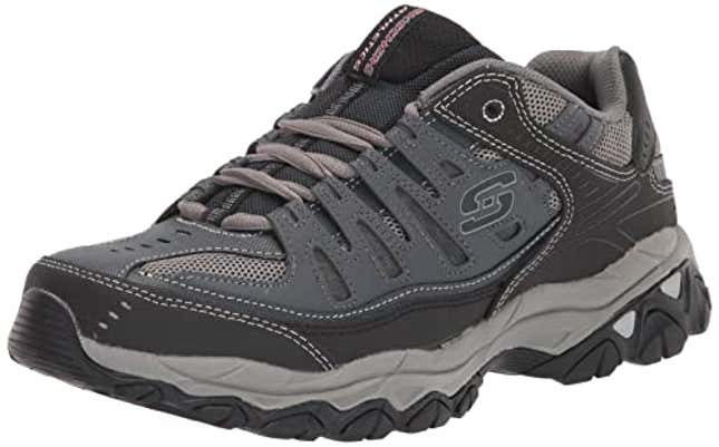 Skechers mens Afterburn Memory Foam Lace-up fashion sneakers, Now 21% Off