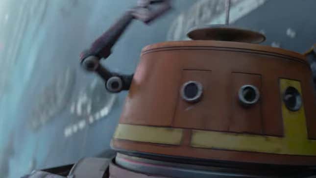 Chopper the droid in the Ahsoka series