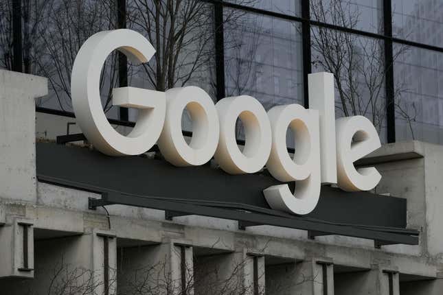 FILE - The Google building is seen in New York, Feb. 26, 2024. Google has agreed to purge billions of records containing personal information collected from more than 136 million people in the U.S. surfing the internet through its Chrome web browser as part of settlement in a lawsuit accusing it of illegal surveillance. (AP Photo/Seth Wenig, File)