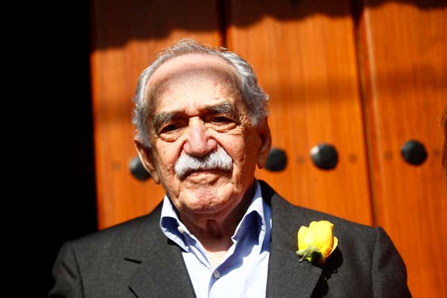 Gabriel Garcia Marquez, on his 87th birthday, a month before he passed away.