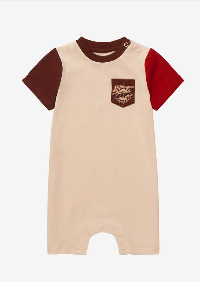 Indiana Jones baby onesie