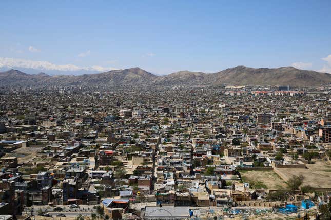 A general view of Kabul, Afghanistan, on Tuesday, April 23, 2024. (AP Photo/Siddiqullah Alizai)