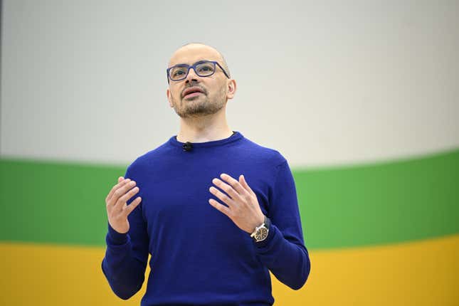 Google DeepMind CEO Demis Hassabis at Google I/O 2024.