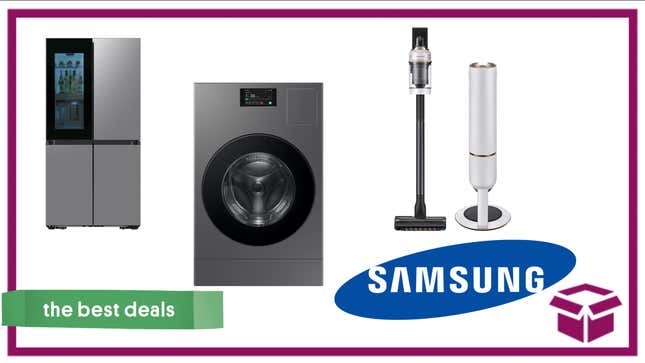 Image for article titled Save Up to $1,500 Off Samsung Refrigerators, Dishwashers, Vacuums and More in Time For The Holidays