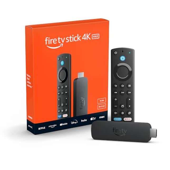 Image for article titled Amazon Fire TV Stick 4K Max streaming device (newest model) supports Wi-Fi 6E, Now 25% Off