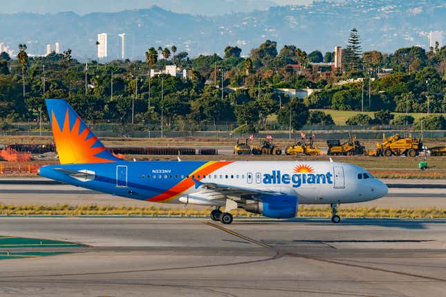 An Allegiant Air plane