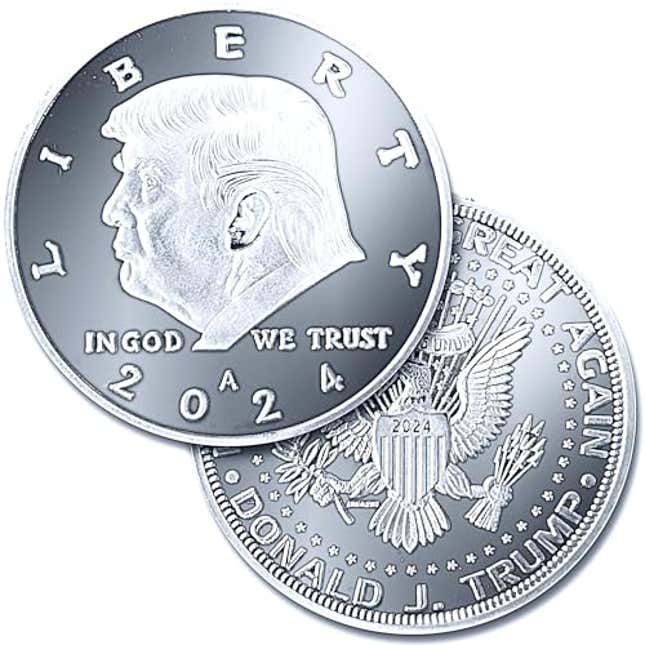 Image for article titled Aizics Mint Donald Trump Silver Coin 2024 with Certificate of Authenticity, Now 28% Off