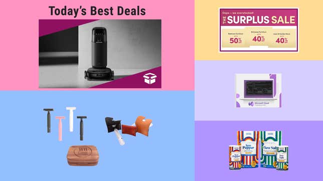 Image for article titled Best Deals of the Day: Eufy Robot Mop/Vacuum, Western Razor, Wayfair Surplus Sale, Microsoft Visual Studio, Spicewell &amp; More
