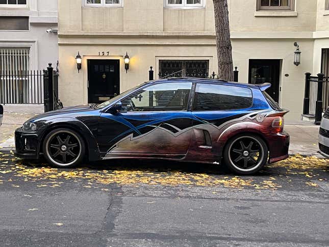 Cars on the streets of New York.