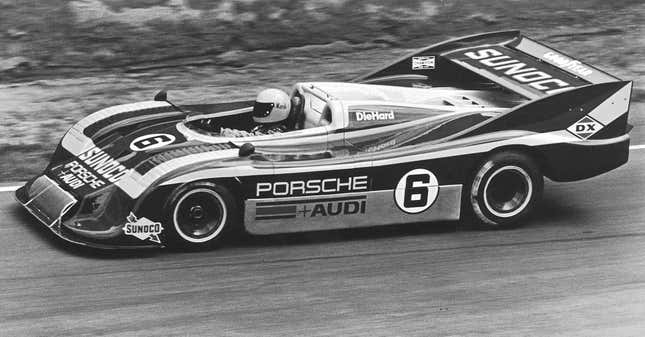  Mark Donohue in the new Porsche 917-30 Can-Am car with a 5.4-liter engine and 1,200+ horsepower